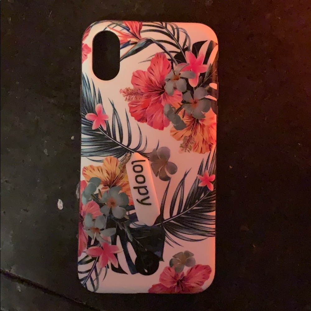 Floral loopy case I phone x